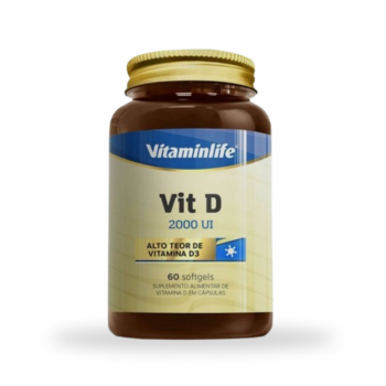 imagem Vitamina D 2.000 UI - 500 mg - 60 Caps - Vitaminlife