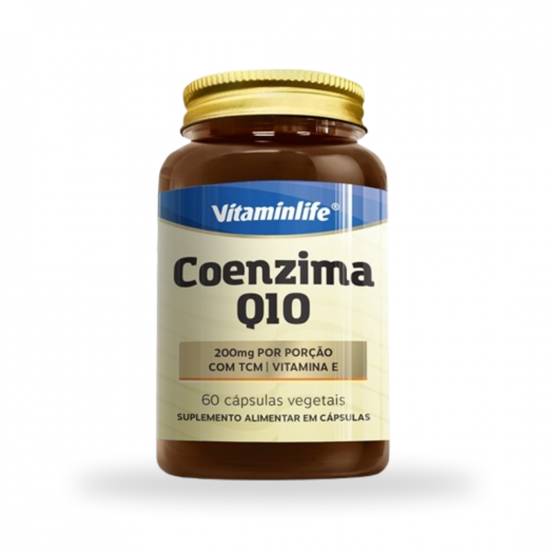 imagem Coenzima Q10 C/ TCM + Vitamina E - 200 mg - 60 Cáps - Vitaminlife