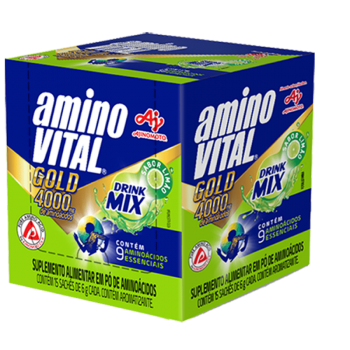 imagem AminoVITAL Gold Drink Mix de Limão - 15 Sachês - Ajinomoto